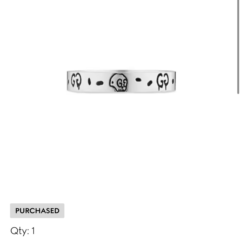 Gucci Ghost Ring size 17